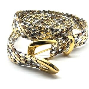 Century Canada Braided Belt Multi Metal Coloured Size Small